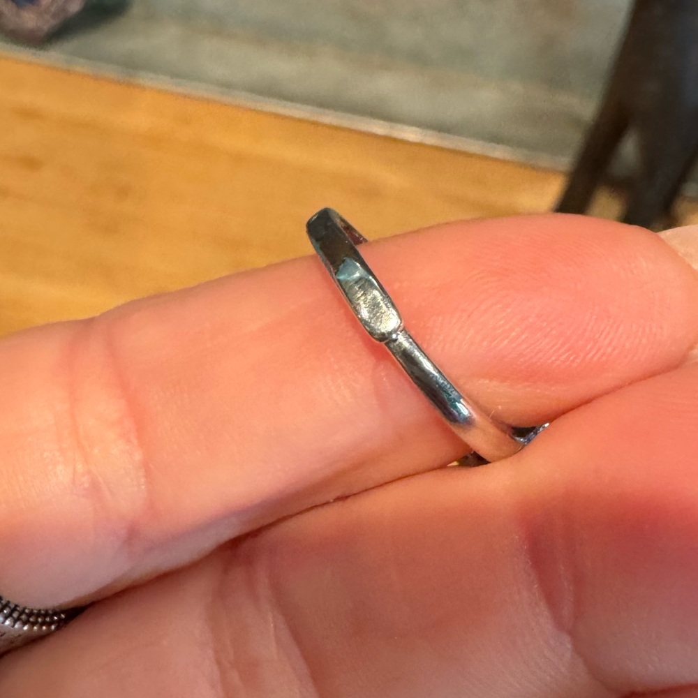 #307 Over 1 ctw Moissanite halo ring - Picture 4 of 5